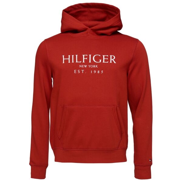 Tommy Hilfiger BIG HILFIGER HOODY Pánska mikina, červená, veľkosť