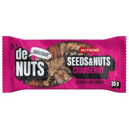 Nutrend DENUTS SEEDS+NUTS 35 G BRUSINKA - Energetická tyčinka