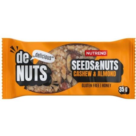 Nutrend DENUTS SEEDS+NUTS 35 G KEŠU + MANDLE - Energetická tyčinka