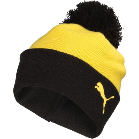 Puma BORUSSIA DORTMUND ESSENTIALS POM POM BEANIE - Zimná čiapka