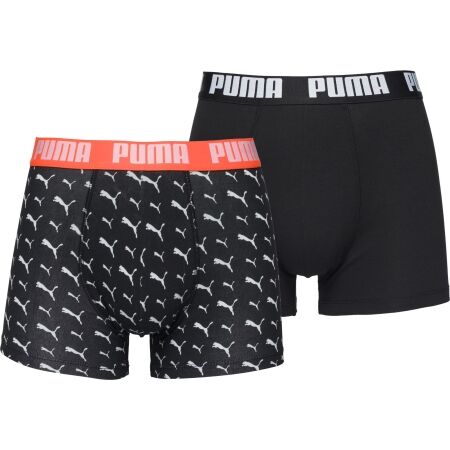 Puma MEN CAT LOGO PRINT BOXER 2P - Férfi boxeralsó