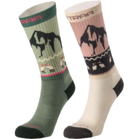 KARI TRAA PUFFIN SOCK 2PK - Women's wool socks