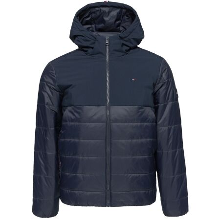 Tommy Hilfiger MIXED MEDIA HOODED - Férfi télikabát