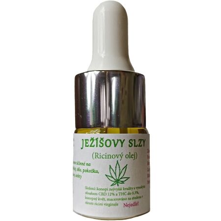 CBD konopí Meclov CBD RICINOVÝ OLEJ JEŽÍŠOVY SLZY 5 ML - CBD Ricinový kosmetický olej