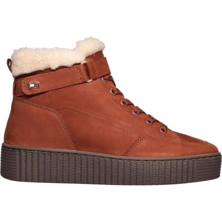 Tommy Hilfiger FAUX FUR NUBUCK LOW LACE-UP - Women’s boots