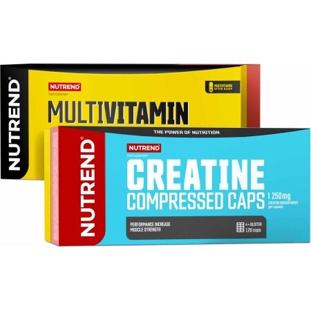 Nutrend CREATINE COMPRESSED 120 CAPS +  MULTIVITAMIN COMPRESSSED 60 CAPS - Doplněk stravy