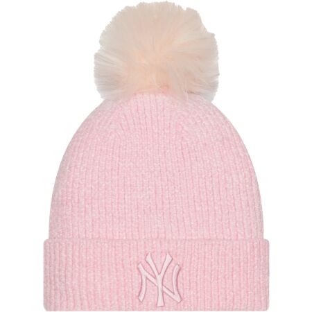 New Era MLB WMNS CHENILLE BOBBLE BEANIE NEW YORK YANKEES - Klupska kapa s pomponom