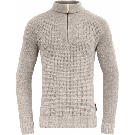 Devold BISPEN WOOL ZIP NECK - Pulover de lână pentru bărbați