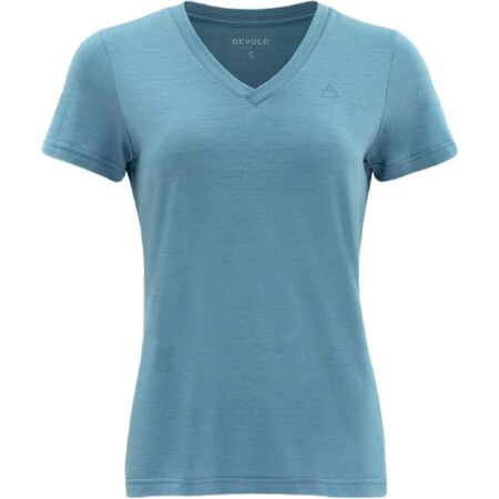 Devold HAREID MERINO 200 TEE V-NECK - Tricou Merino de damă