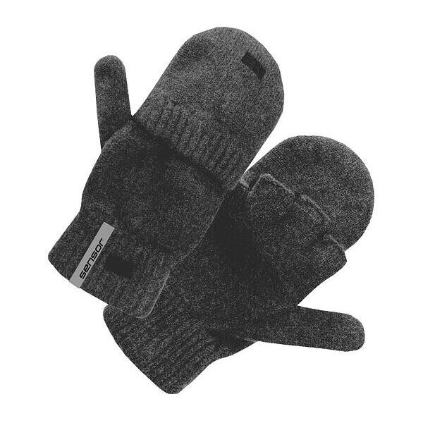 Sensor VIRGIN WOOL Unisex-Winterhandschuhe, dunkelgrau, größe L/XL