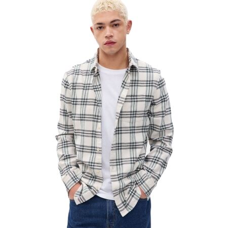 GAP FA23 LS MIDWEIGHT FLANNEL - Pánská košile