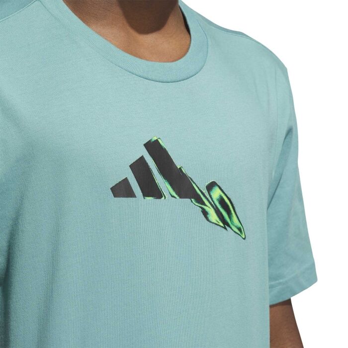 adidas M LIGHT MVMT TEE - Pánské tričko - zelená | SPORTISIMO.CZ