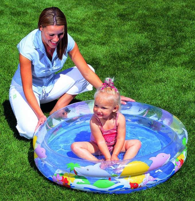 TRANSPARENT SEA LIFE POOL - Inflatable kids' pool