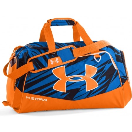 orange under armour duffle bag