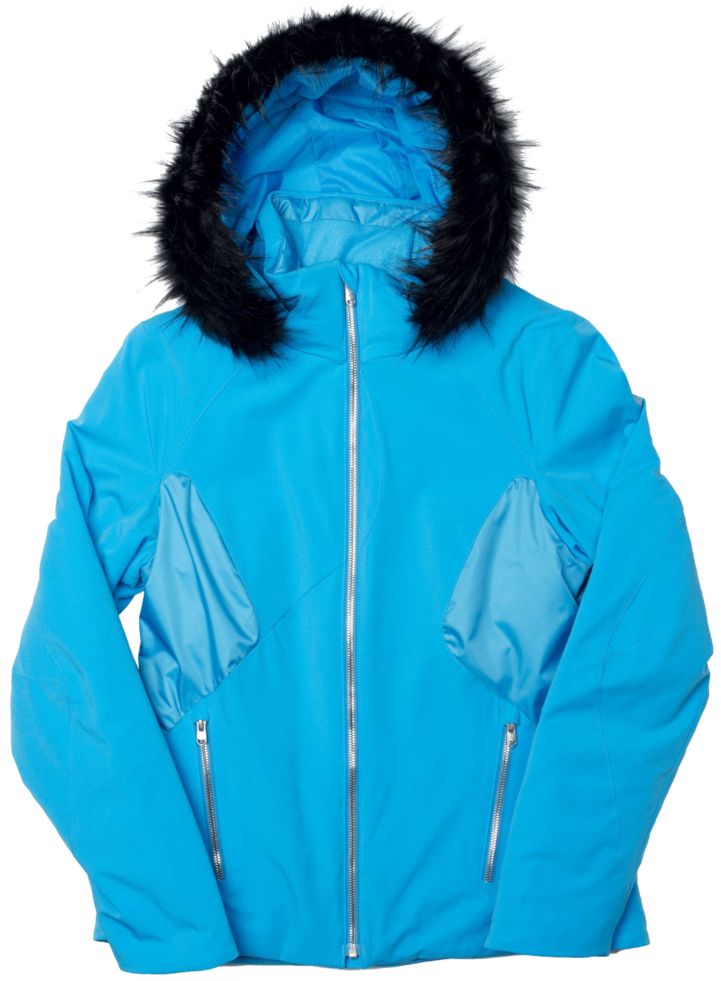 Faux fur ski jackets for women