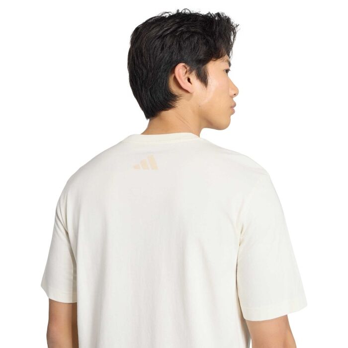 adidas DISTRESSED TEE M - Pánské triko - béžová | SPORTISIMO.CZ
