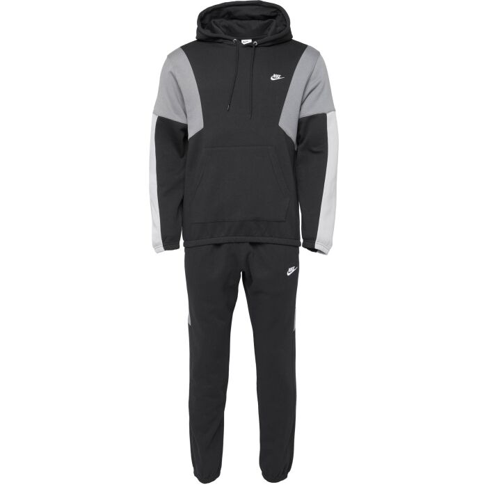 Nike M NK CLUB FLEECE HDED TRACK GX - Trening bărbați - negru