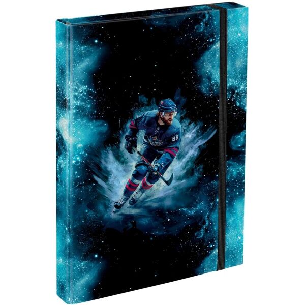 BAAGL EISHOCKEY Sammelmappe für Schulhefte im Format DIN A4, schwarz, größe os
