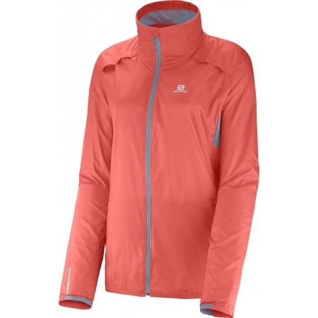 Salomon Agile Wind Womens Running Jacket Orange 
