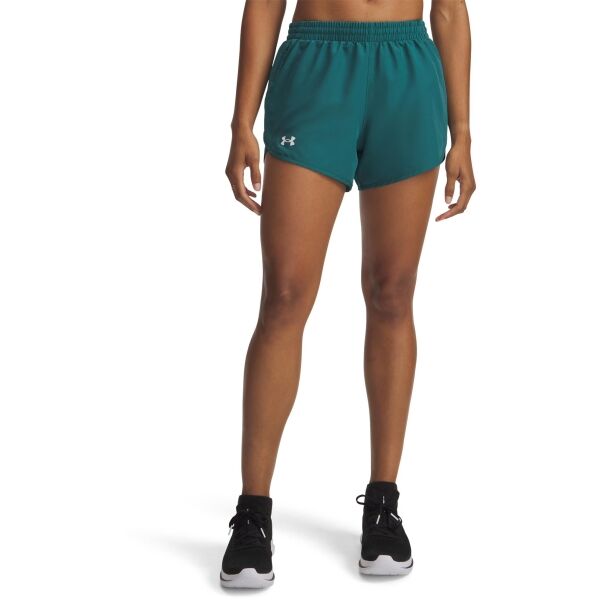 Under Armour FLY BY 3'' Damenshorts, dunkelgrün, größe L