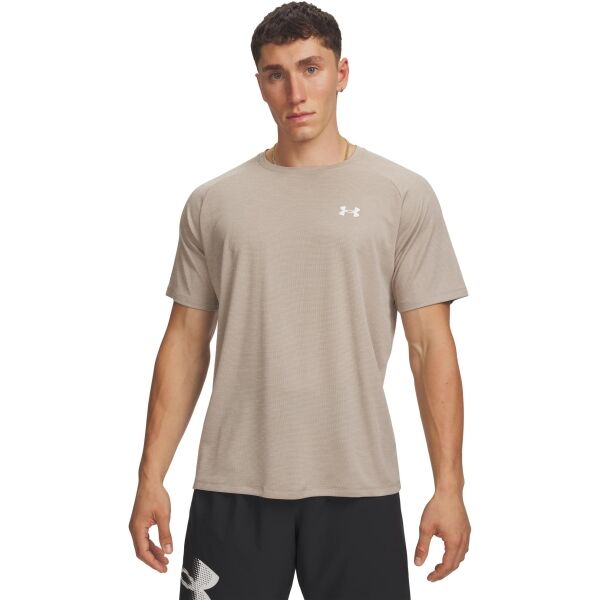 Under Armour TECH TEXTURED Herren T-Shirt, beige, größe M