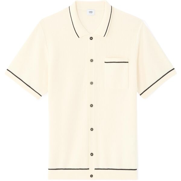 CELIO PAHONEY Herren-Poloshirt, weiß, größe L