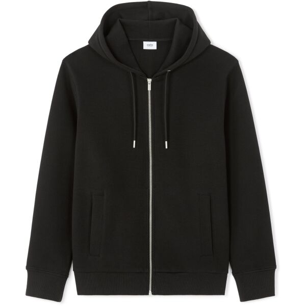 CELIO PEPIQUETE Herrenhoodie mit Reißverschluss, schwarz, größe L