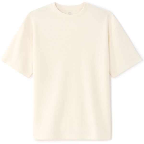 CELIO PEPLU Kurzärmliges Herrenshirt, beige, größe XL