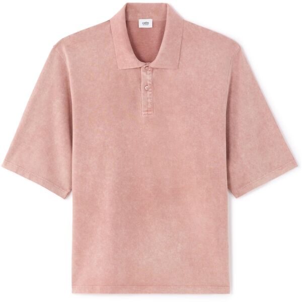 CELIO PETINT Herren-Poloshirt, rosa, größe L