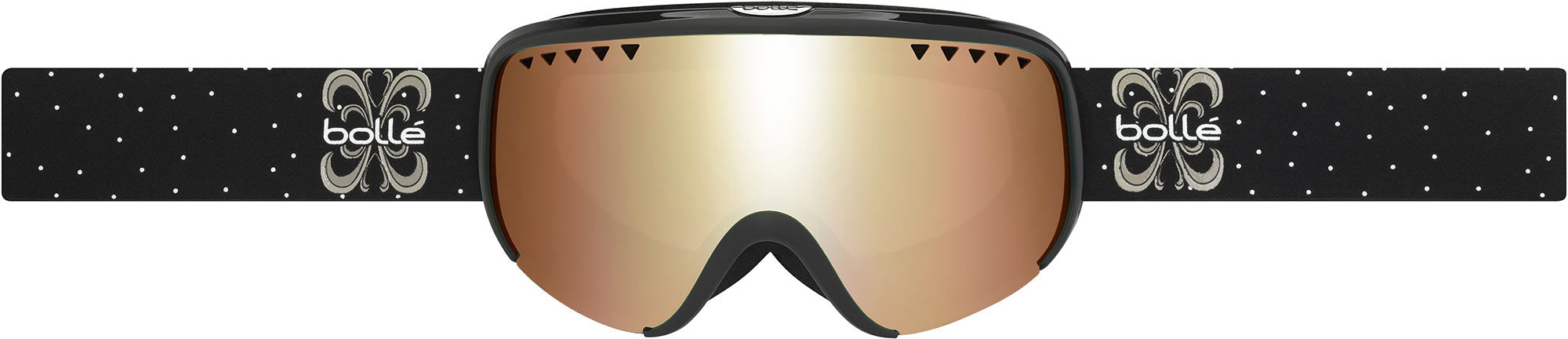Modern women’s downhill ski goggles