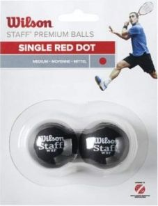 STAFF SQUASH 2 BALL RED DOT - Squash Balls
