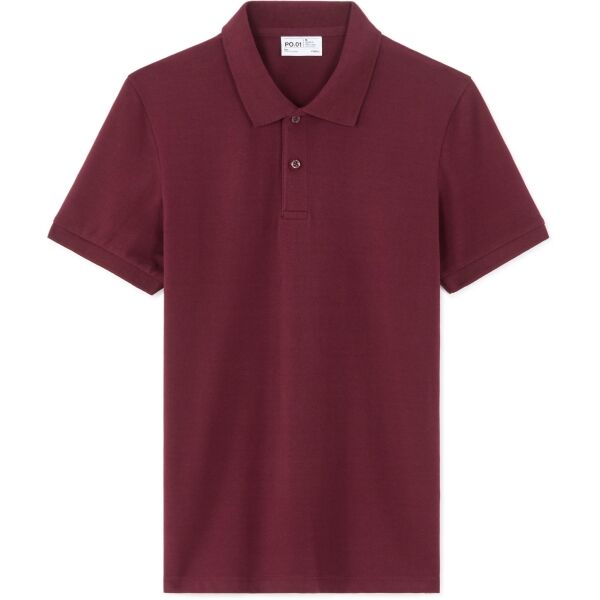 CELIO TEONE Herren-Poloshirt, weinrot, größe M
