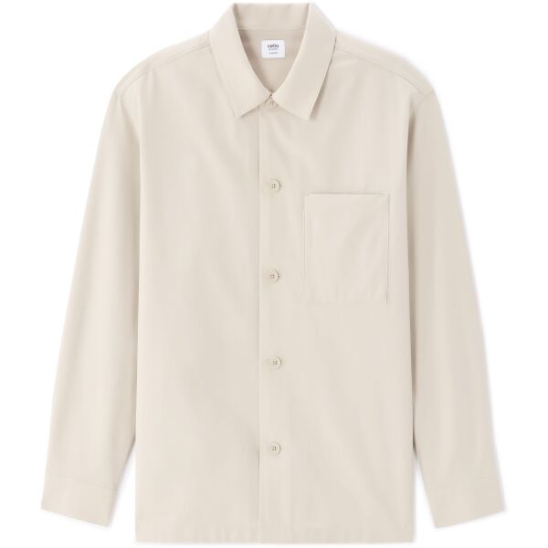 CELIO NATOUCHY Herrenhemd, beige, größe L