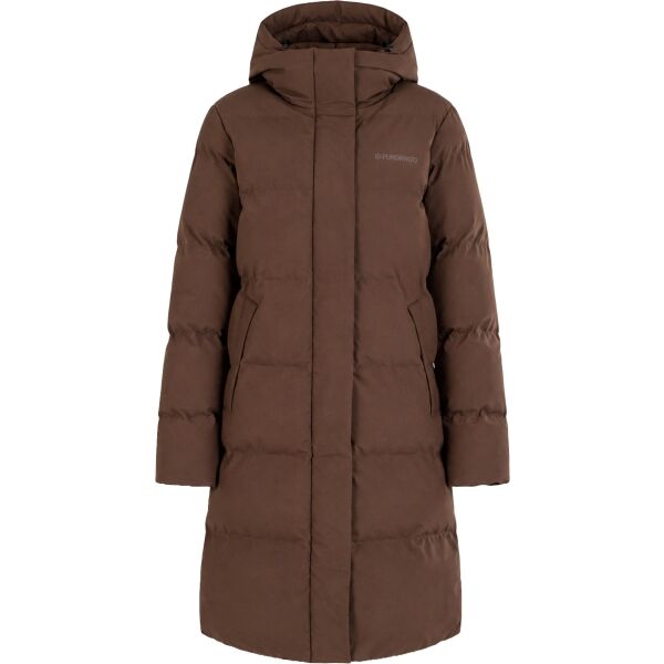 FUNDANGO COSYCOAT LONG PADDED JACKET Langer Wintermantel für Damen, braun, größe XS