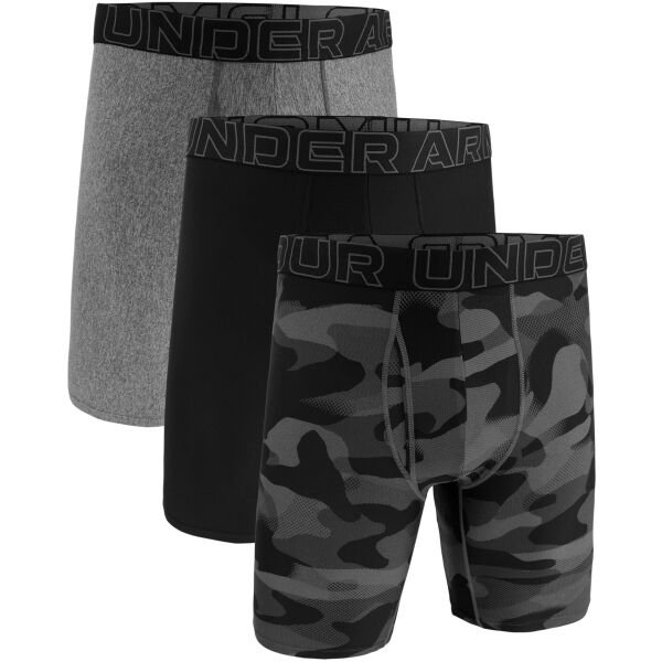 Under Armour PERFORMANCE TECH - PRINT 9 3PK Herrenboxershorts, schwarz, größe L