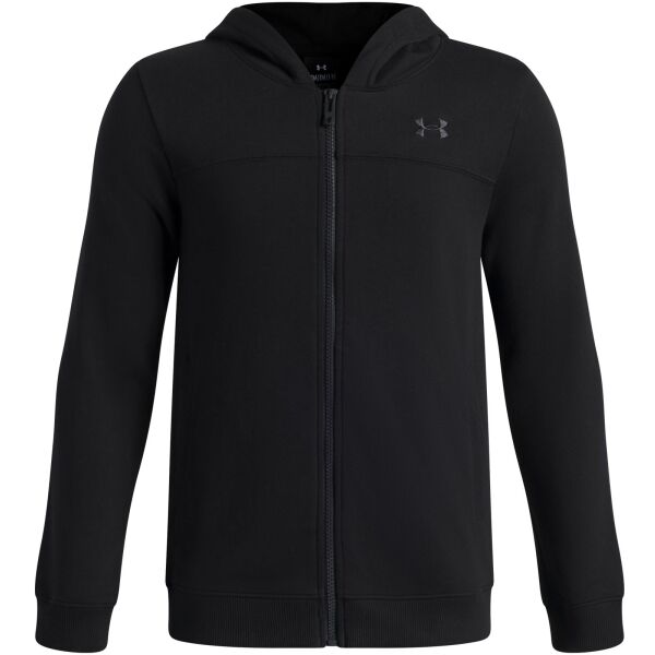Under Armour RIVAL FLEECE FZ HOODIE Hanorac pentru băieți, negru, mărime