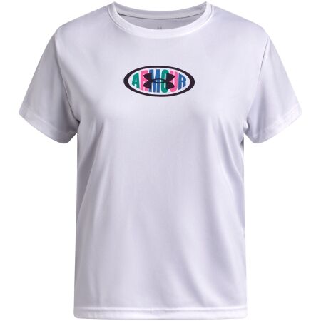 Tricou pentru fete Under Armour TECH ARMOUR GRAPHIC SS