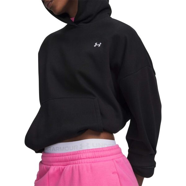 Under Armour ICON FLEECE HOODIE Kapuzenpullover für Damen, schwarz, größe L