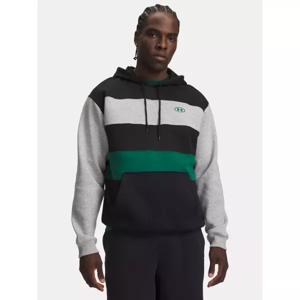 Under Armour RIVAL FLEECE STRIPED HOODIE Hanorac pentru bărbați, negru, mărime
