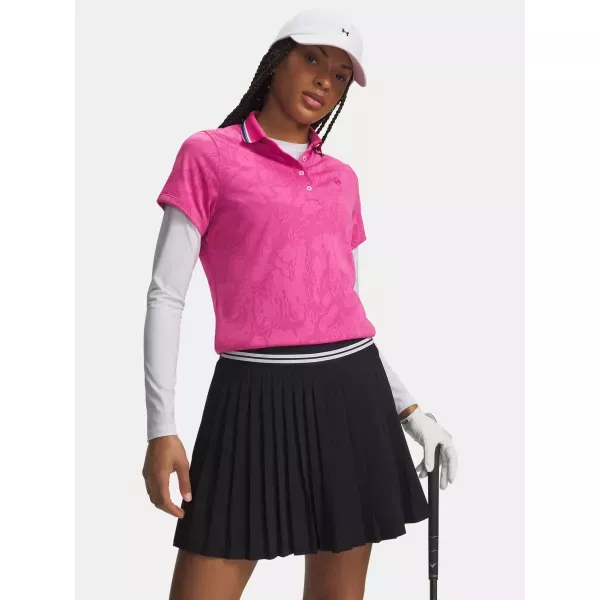 Under Armour ARMOURDRY JACQ POLO Damen-Polohemd, rosa, größe