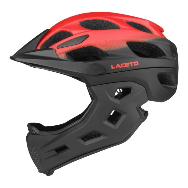 Laceto APEX Integralhelm für Kinder, schwarz, größe (51 - 54)