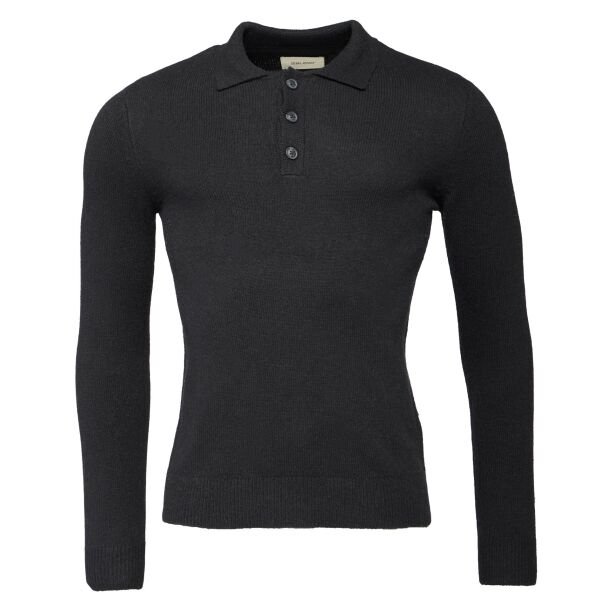 BLEND BHBRANKO POLO KNIT SLIM Herren-Polo-Shirt, schwarz, größe S