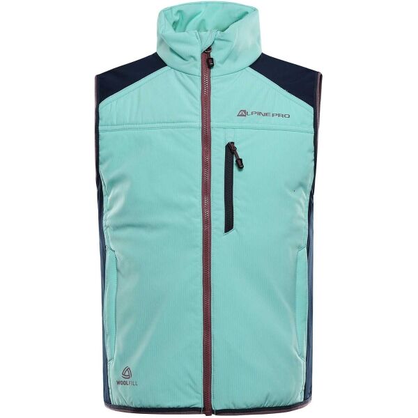 ALPINE PRO NERCO Kinder-Weste, türkis, größe 128-134
