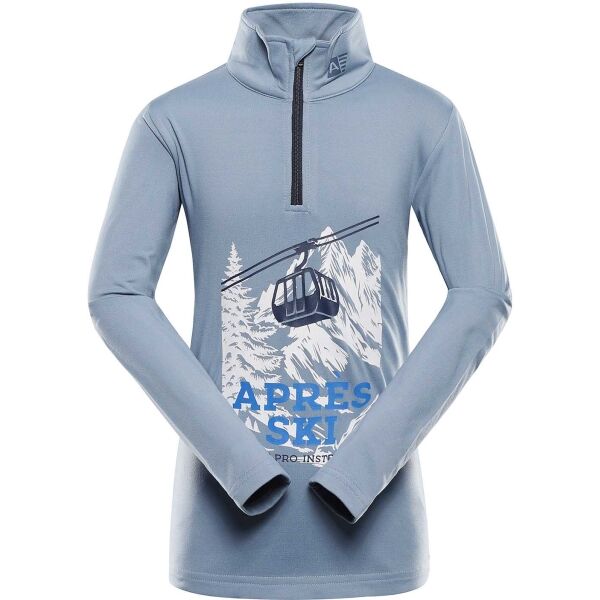 ALPINE PRO STANSO Schnelltrocknendes Langarmshirt für Kinder, grau, größe 140/146