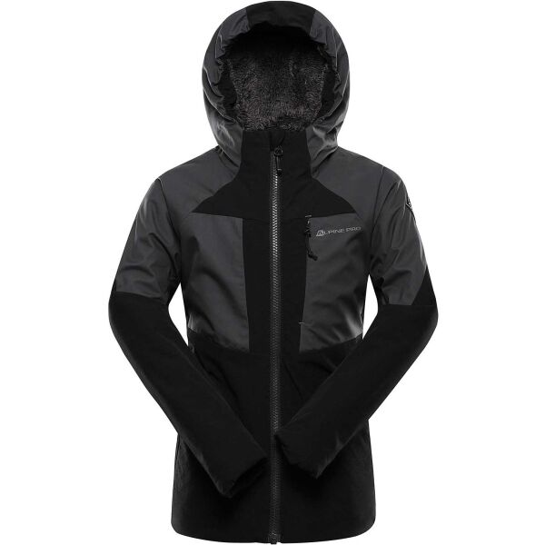 ALPINE PRO TEMUNO Kinderjacke, schwarz, größe