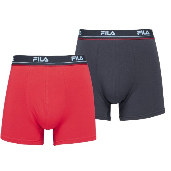 Fila MAN BOXER 2 PACK SEASONAL Herrenboxershorts, dunkelgrau, größe L