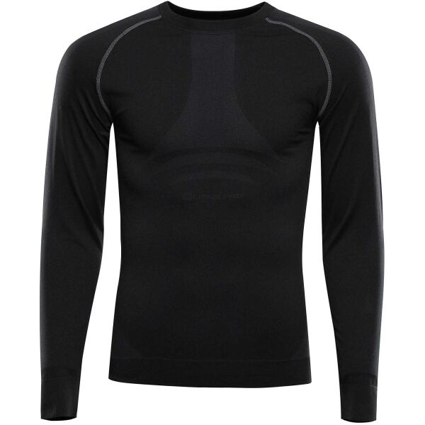 ALPINE PRO AMBOS Funktionales Langarmshirt für Herren, schwarz, größe XS/S