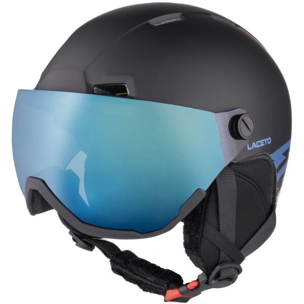Laceto TEMPESTA MIPS Skihelm mit Visier, schwarz, größe (50 - 54)