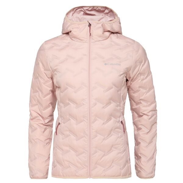 Columbia DELTA RIDGE DOWN HOODED JACKET Herren Winterjacke, lachsfarben, größe S