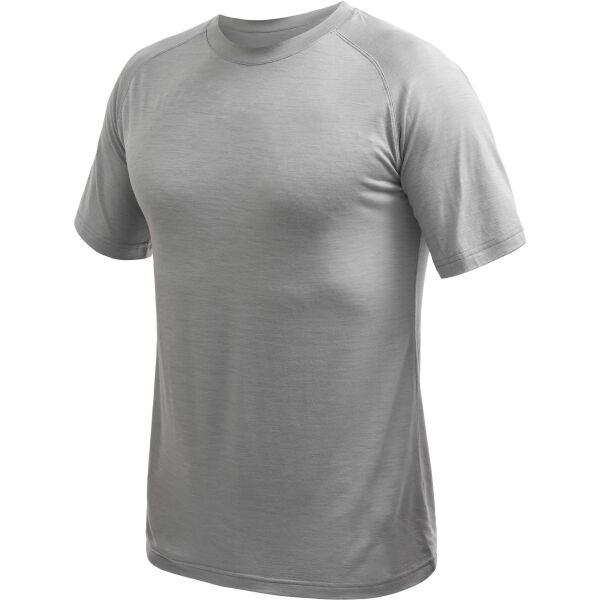 Sensor MERINO ACTIVE NO LOGO T-Shirt für Herren, grau, größe L